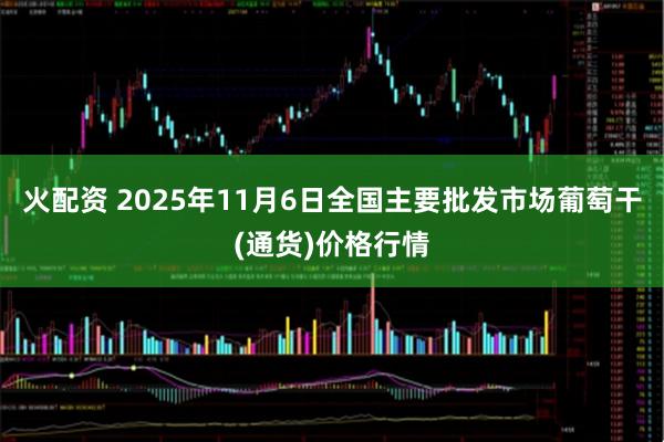 火配资 2025年11月6日全国主要批发市场葡萄干(通货)价格行情